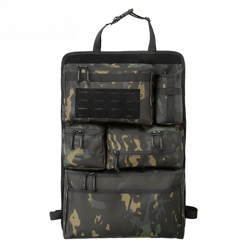 Multifunctional car seat back organizer, hanging multi-pocket storage bag, outdoor functional storage bag