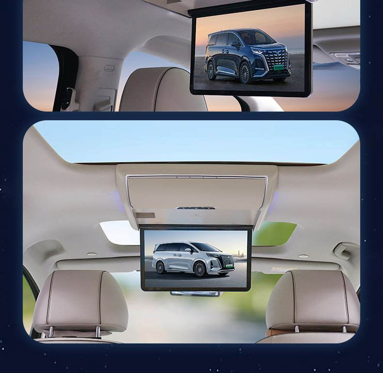 Factory direct Tengshi D9 car dedicated car ceiling display 15.6 TV electric voice