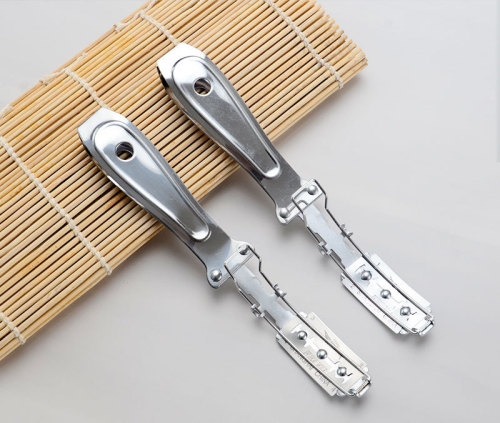 Stainless steel pig hair clip shaving artifact market pork stall fish bone pig foot shaving special knife chicken and duck hair plucking clip