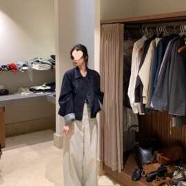 韩系深蓝色复古牛仔短外套女新休闲百搭显瘦夹克上衣