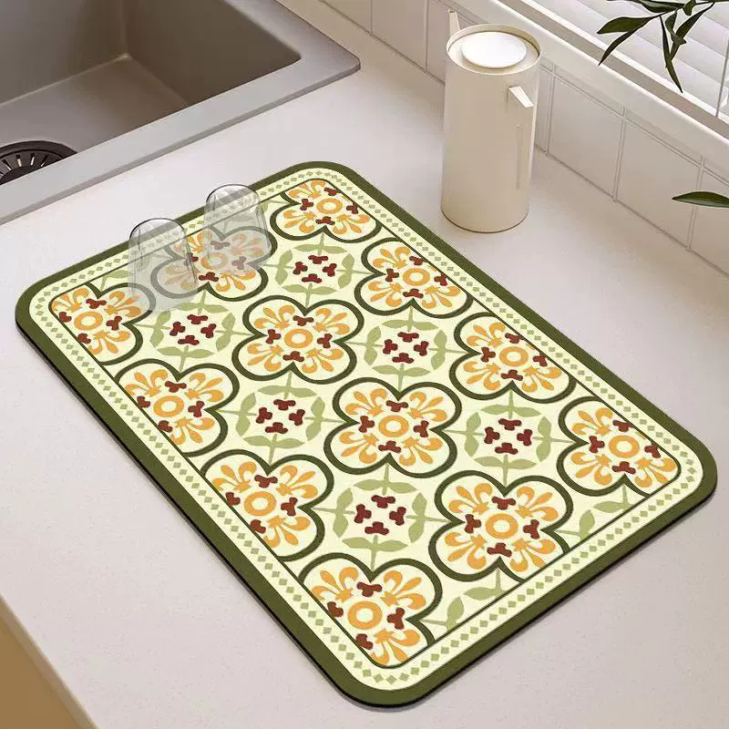 Стильная кухонная подкладка для раковины от , 65x70см, прочная, нескользящая, в различных ярких рисунках