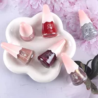 BK Bei Shijie Водный очищаемый лак для ногтей Розовое масло может разорвать лак для ногтей летом и осенью