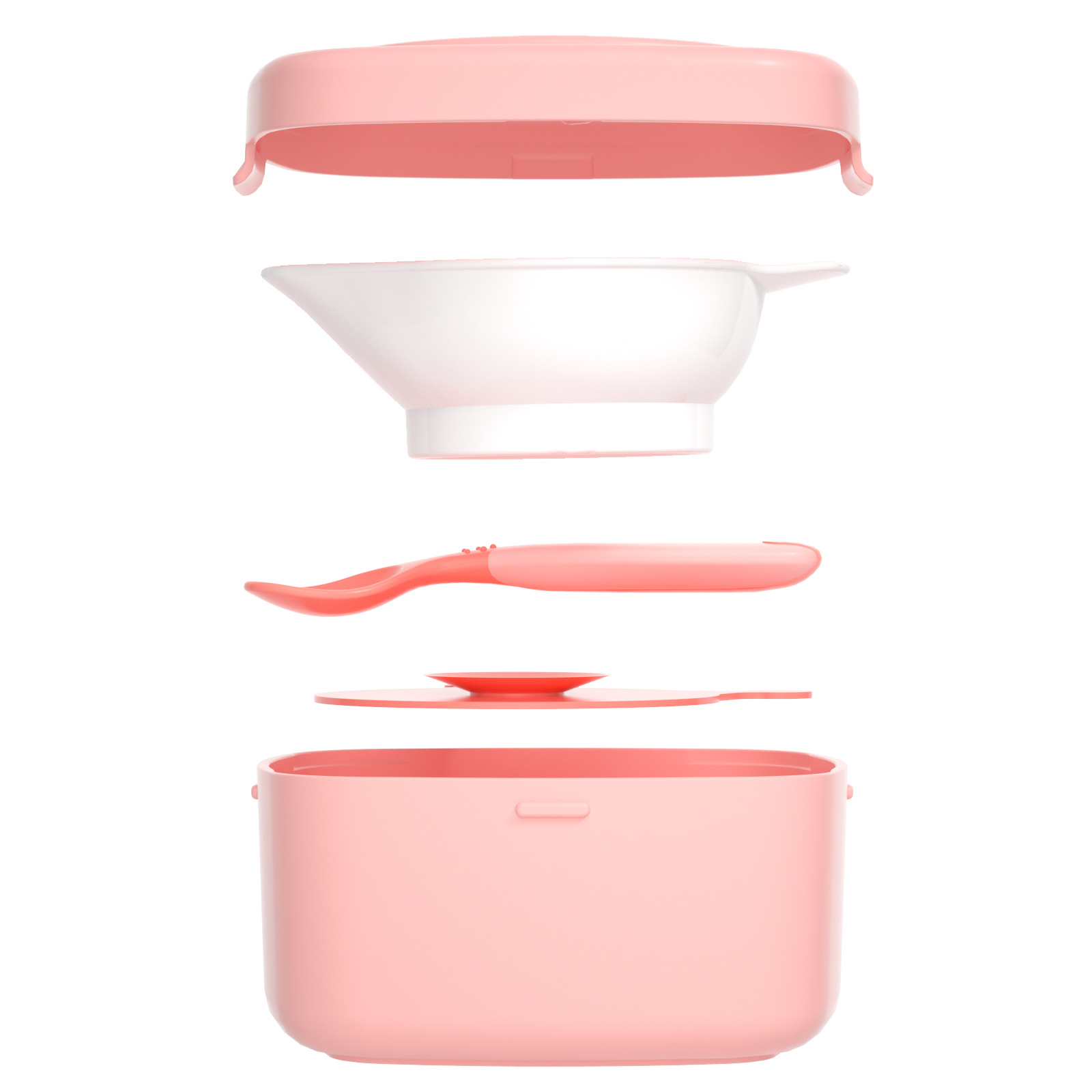 Baby Bowl Set Comedor de almacenamiento portátil al aire libre Comedor de almacenamiento Baby Bowl Lovely Comedor de dibujos animados Comedor infantil