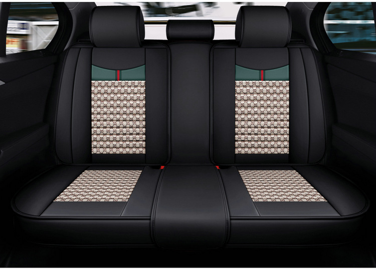 Car seat cushion new full-enclosed seat cover four seasons universal fabric seat cover summer linen special car seat cushion cover