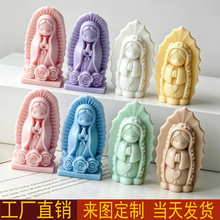 跨境热卖祈祷少女香薰蜡烛 创意摆件节日礼物 立体candle装饰道具