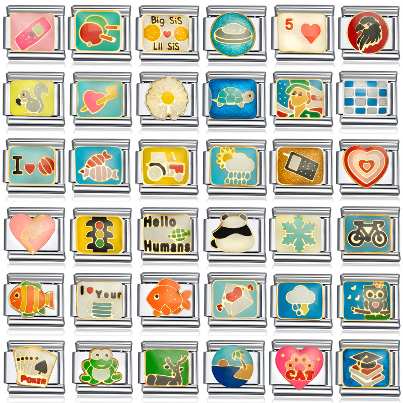 New module a large number of in stock cross-border explosions Taobao cute wind bracelet DIY Italian module splicing bracelet