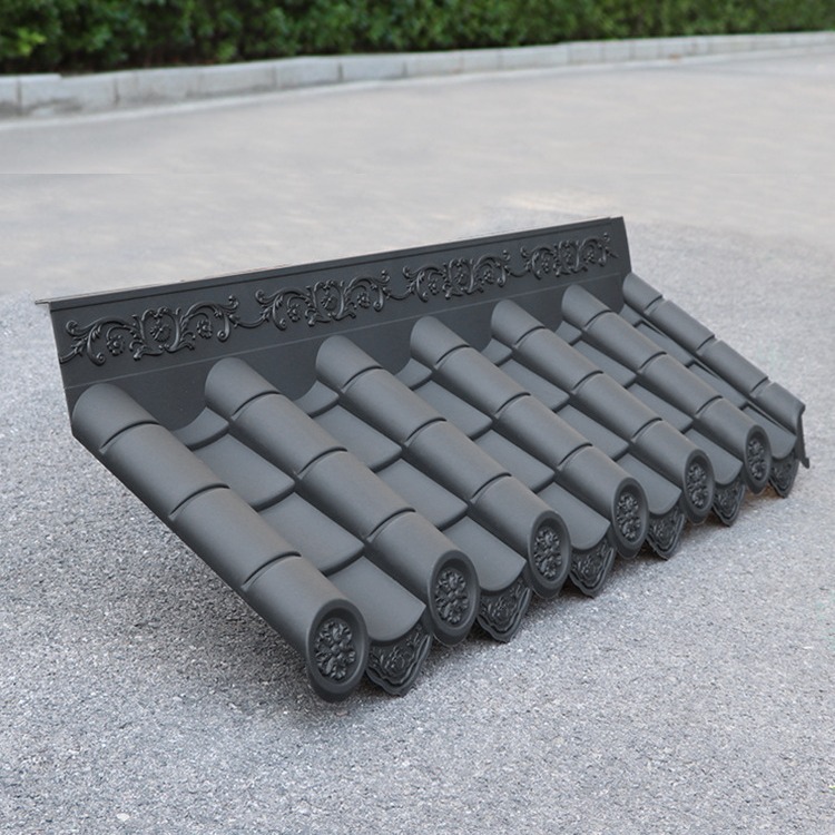 梦古一体中波瓦树脂2.5毫米厚仿古加厚防水新中式连体塑料复购瓦