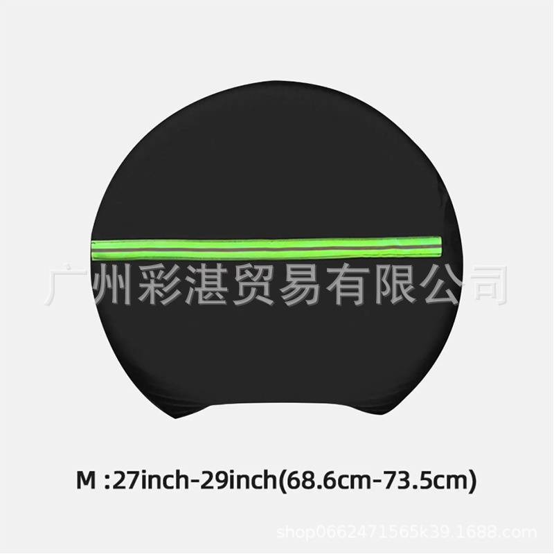 Cross-Border Car Tire Cover with Windproof Hook, Universal Tire Cover, Oxford Cloth Waterproof, Sun-Proof, and Dirt-Proof Spare Tire Cover
