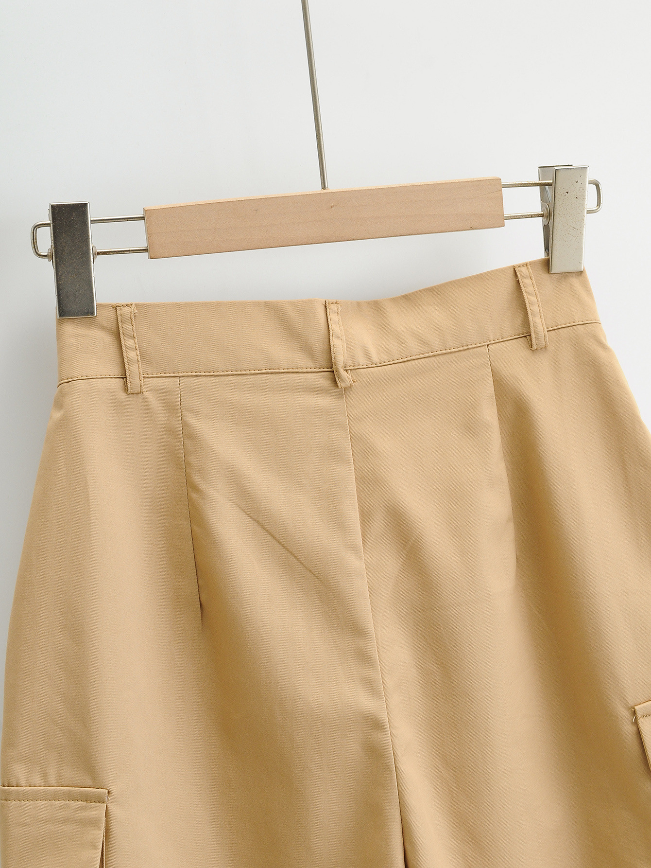 new five-point high waist pocket cargo shorts NSHS36987