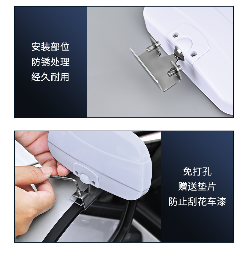 Car Wide-Angle Reversing Mirror Auxiliary Rearview Mirror Blind Spot Mirror Car Reflective Wide-Angle Mirror Coach Car Rearview Mirror