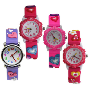 Manufacturers wholesale cartoon watches children's cute creative love watches girls watches imported quartz movement watches