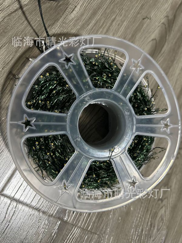 跨境LED圣诞鞭炮灯小红书同款蜈蚣脚铜线灯串室内外节日装饰彩灯|undefined