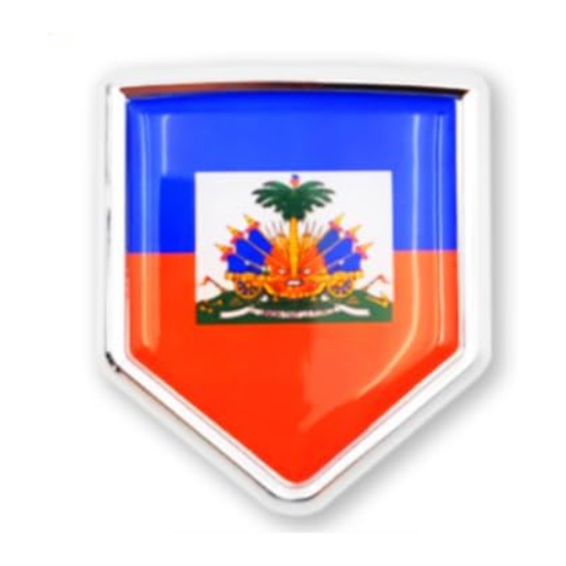 Amazon bandera nacional logotipo de automóvil de metal 3D estereoscópico bandera nacional auto etiqueta pegatinas mini etiqueta transfronteriza
