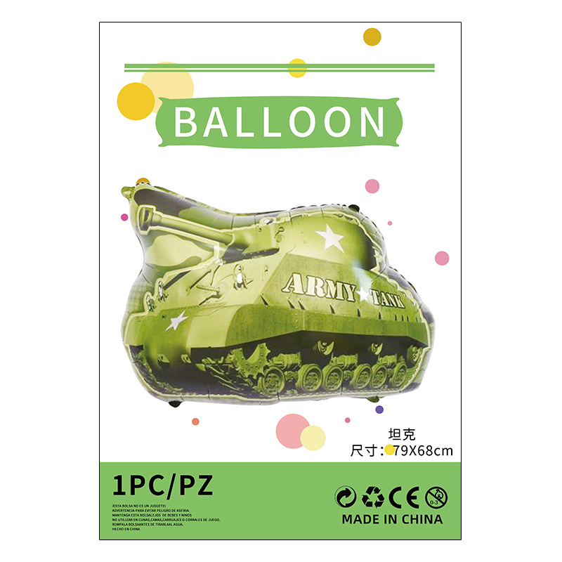 Herramientas de transporte globo de película de aluminio embalaje independiente camión de bomberos ingeniería vehículo avión juguete para niños globo de película de aluminio al por mayor