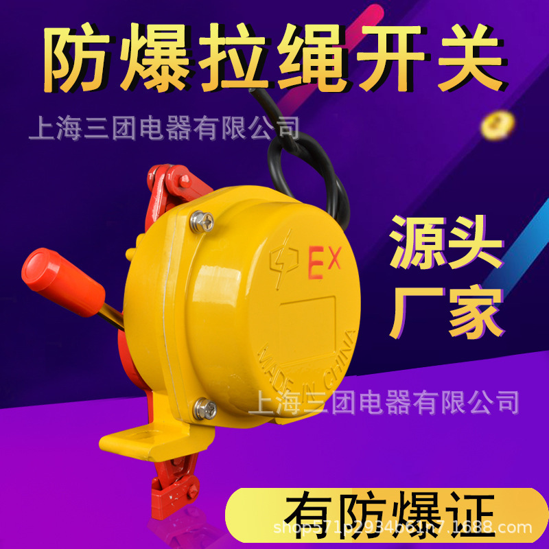 防爆双向拉绳开关GYLS-I-2皮带输送机保护急停手动装置BHFKLT-II
