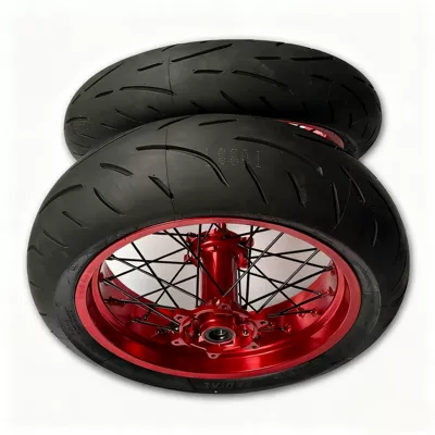 Tire Hub Assembly | Motorcycle wheel hub - front-120-rear-150-slipper-assembly-red