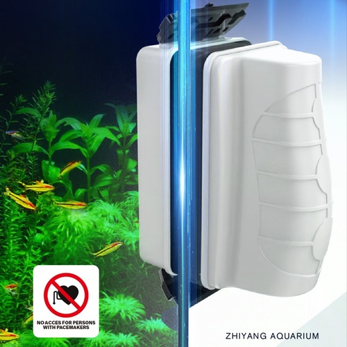 Zhiyang fish tank brush suspended two-way magnetic brush round brush aquarium seastar starfish magnetic brush white new style