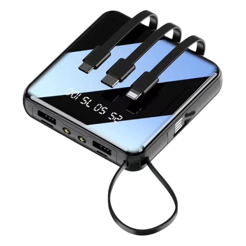 Al por mayor Mini auto-Banco de energía con cable 20000 mA gran capacidad de energía móvil regalo personalizado logotipo patrón
