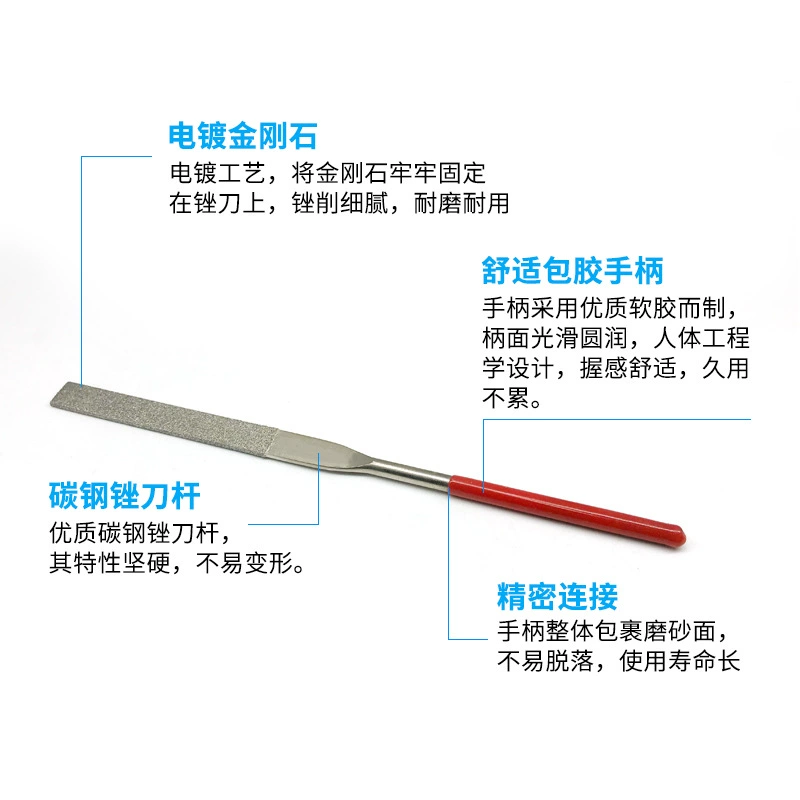 东吴磨匠 3*140mm Электропокрытие Золотой Набор Маленьких Файлов - Плоские, Треугольные и Полукруглые Формы