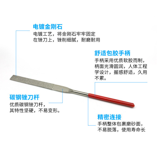 3*140 flat/square/triangular/semi-round files, electroplated diamond model small files, flat files, assorted files