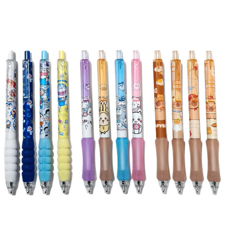 ドラえもん プレスペン ブルーファッティ 限定プレスゲルペン 学生用 0.5mm 黒筆ペン カピバラ|undefined