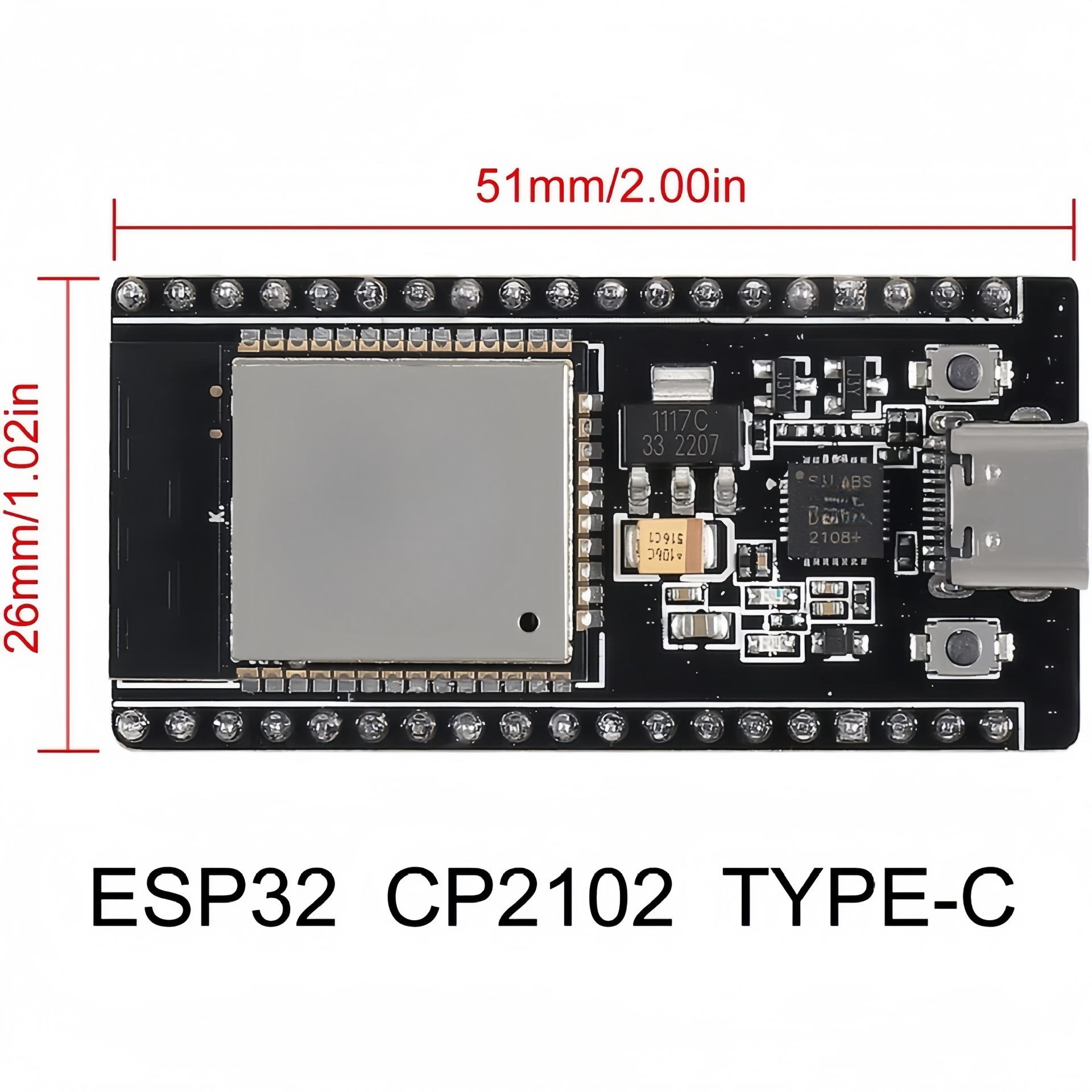 38Pins-Type-C-ESP32S-ESP32-ESP