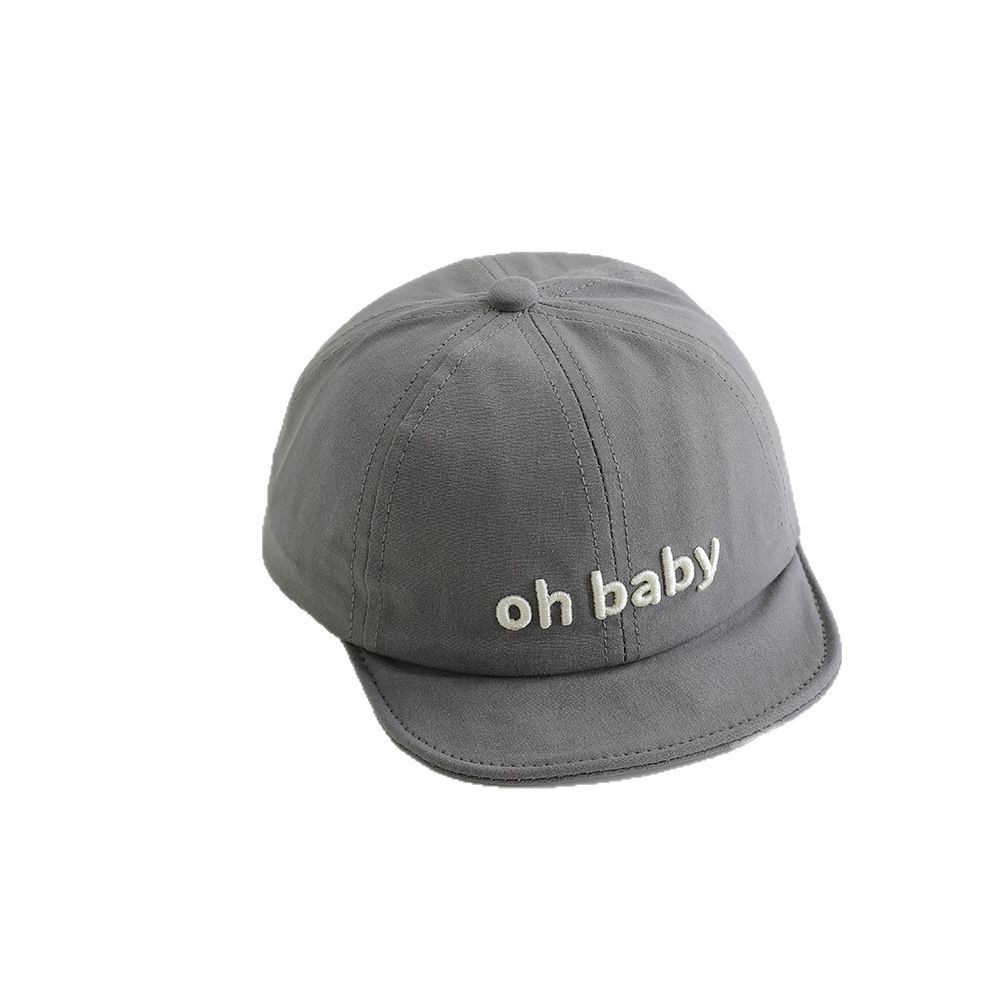 6-24 Meses sombrero para bebés primavera y otoño letra coreana delgada gorra de lengua de goma suave gorra de béisbol para bebés bordados