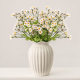 European-style rose flower arrangement vase white simple ceramic flower living room table dried flowers hydroponic decorative ornaments