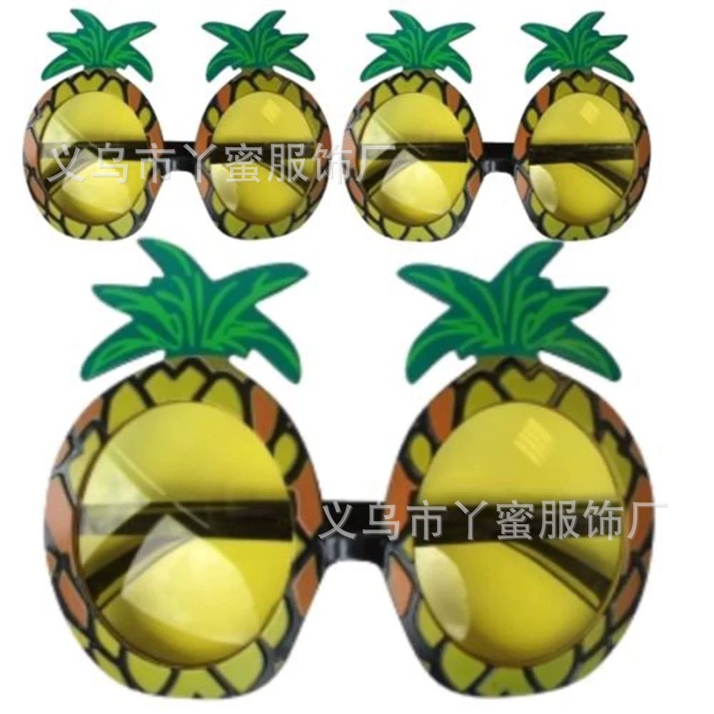 Гавайские пляжные очки для выпускного вечера, пляжные очки с ананасом, летние очки в форме фруктов, очки с ананасом