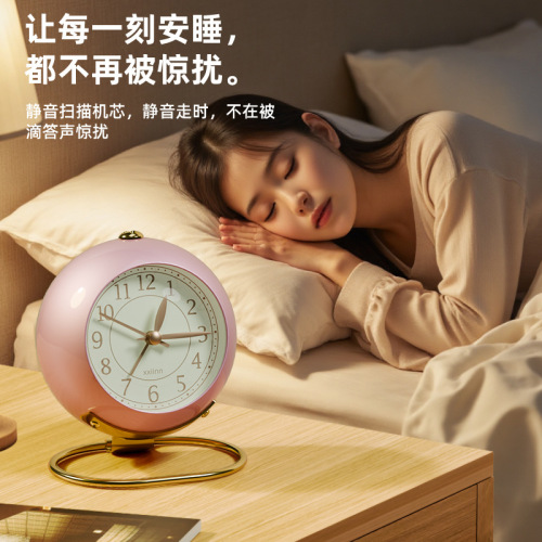 Alarm Clock for Students and Children - Creative Desk Clock with Loud Ringing Metal Alarm Clock