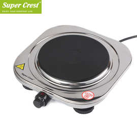 Super Crest 跨境欧规家用小型电热炉 旋转按钮发热盘加热电炉