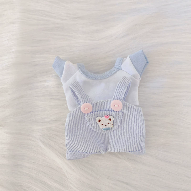 Только одежда] 17см подвеска с слепым ящиком Labubu одежда Labubu кукла детская одежда конус надевания комбинезоны милый и милый