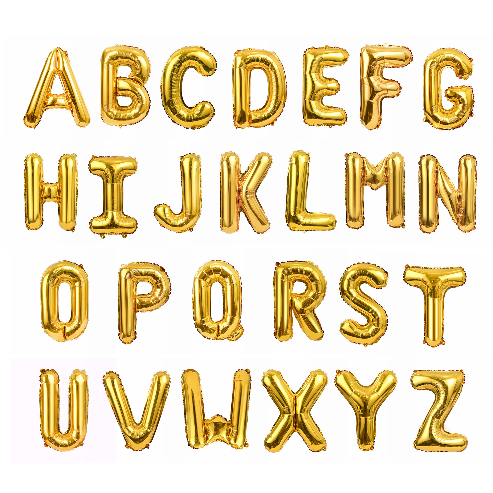 16 pulgadas letras inglesas globo rosa oro oro plata película de aluminio fiesta de cumpleaños fábrica al por mayor letra fiesta