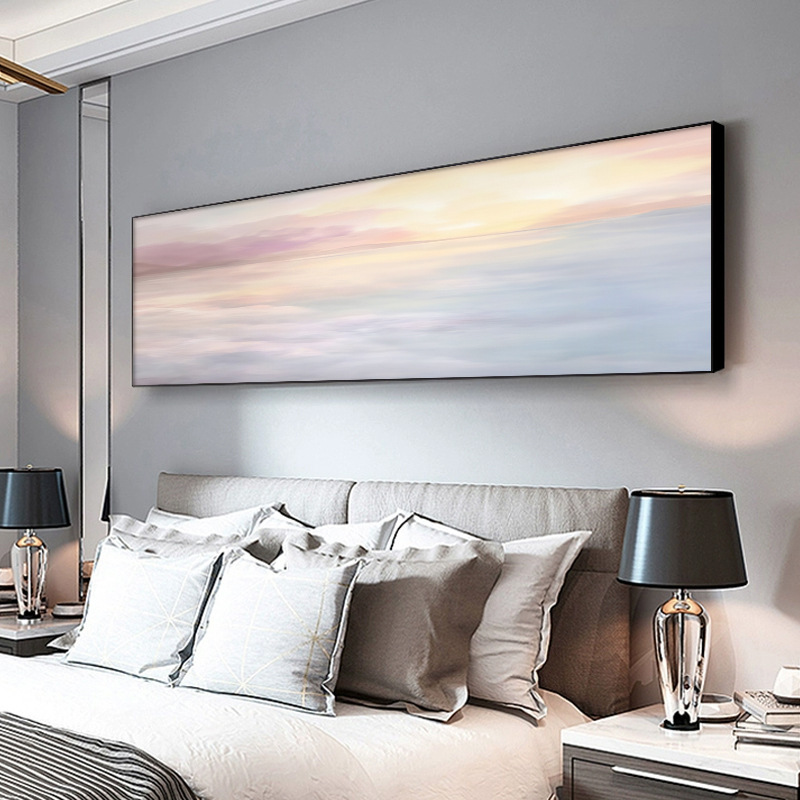 Abstract Art Sea View Hotel Bedside Decorative Painting Banner Master Room Living Room Hanging Painting Modern Simple Bedroom Mural Abstract Art Sea View Hotel Bedside Decorative Painting Banner Master Room Living Room Hanging Painting Modern Simple Bedroom Mural