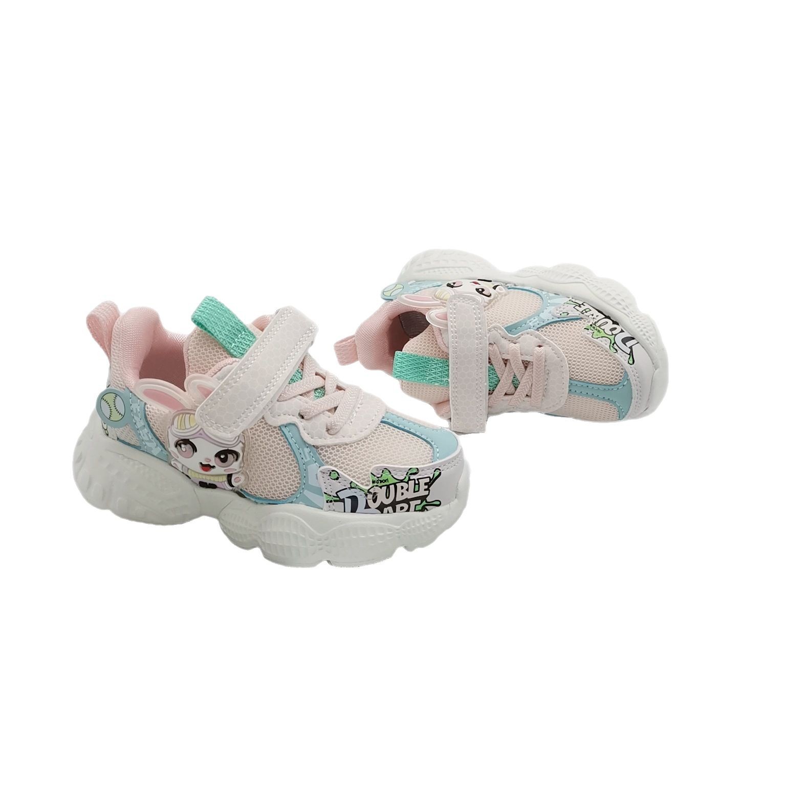 Zapatos de deporte de doble red para niños, otoño 2026, nuevos zapatos de deporte de 3 - 6 años de edad, doble red respirada para correr