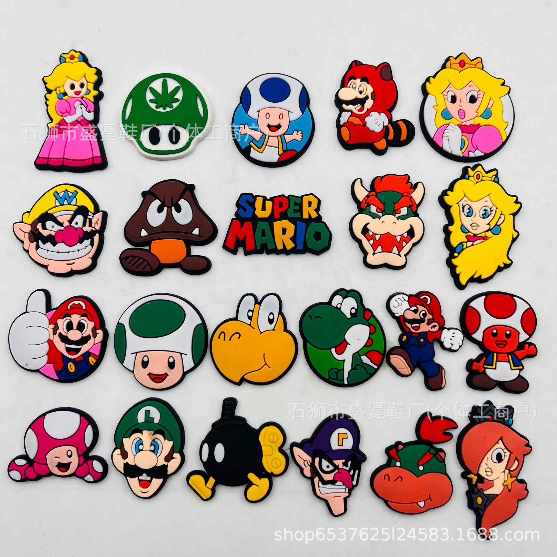 Декоративный элемент для сабо/кроксов Super Mario 55, новый оригинальный дизайн, съемный аксессуар для обуви
