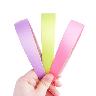 Headband Colorful Satin Hairband 3cm Wide Border Handmade DIY Hairpin Simple Headband Women’s Hair Accessories Source