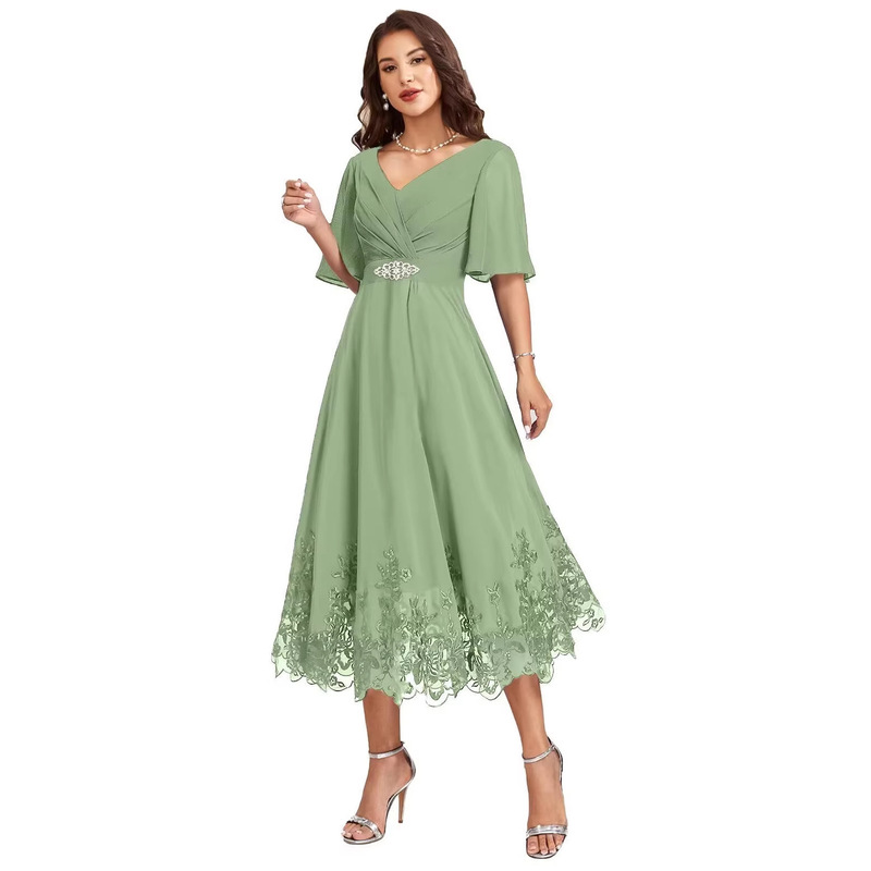 Amazon Foreign Trade High-End Banquet Party Evening Dress Wedding Bridesmaid Dress Slim Fit Everyday Dress Amazon Foreign Trade High-End Banquet Party Evening Dress Wedding Bridesmaid Dress Slim Fit Everyday Dress