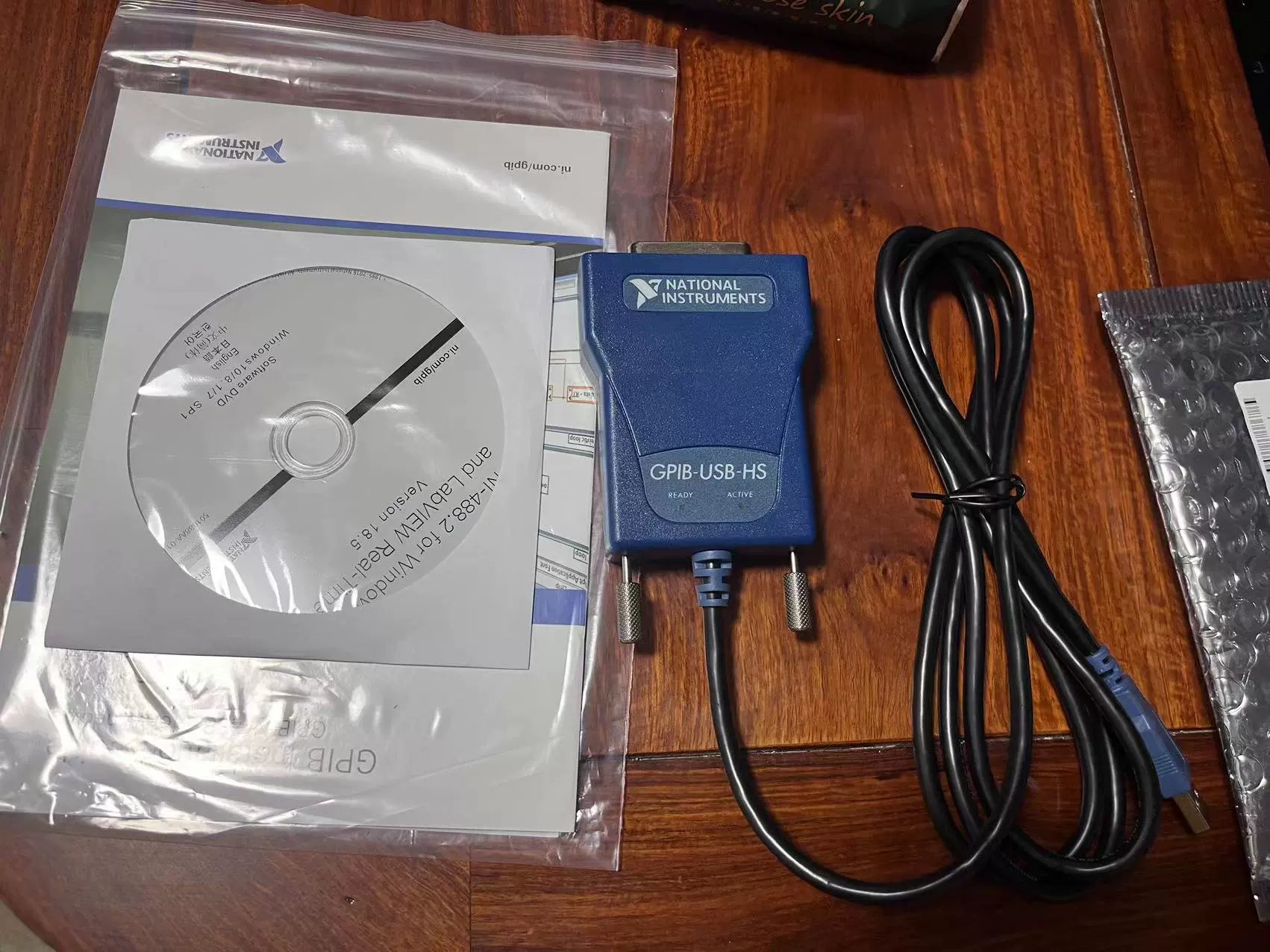 NI GPIB-USB-HS, USB-HS card GPIB to USB interface GPIB card