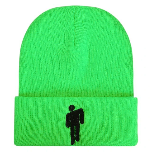 Knit beanie Billie Eilish-style, adjustable unisex hat, multiple colors