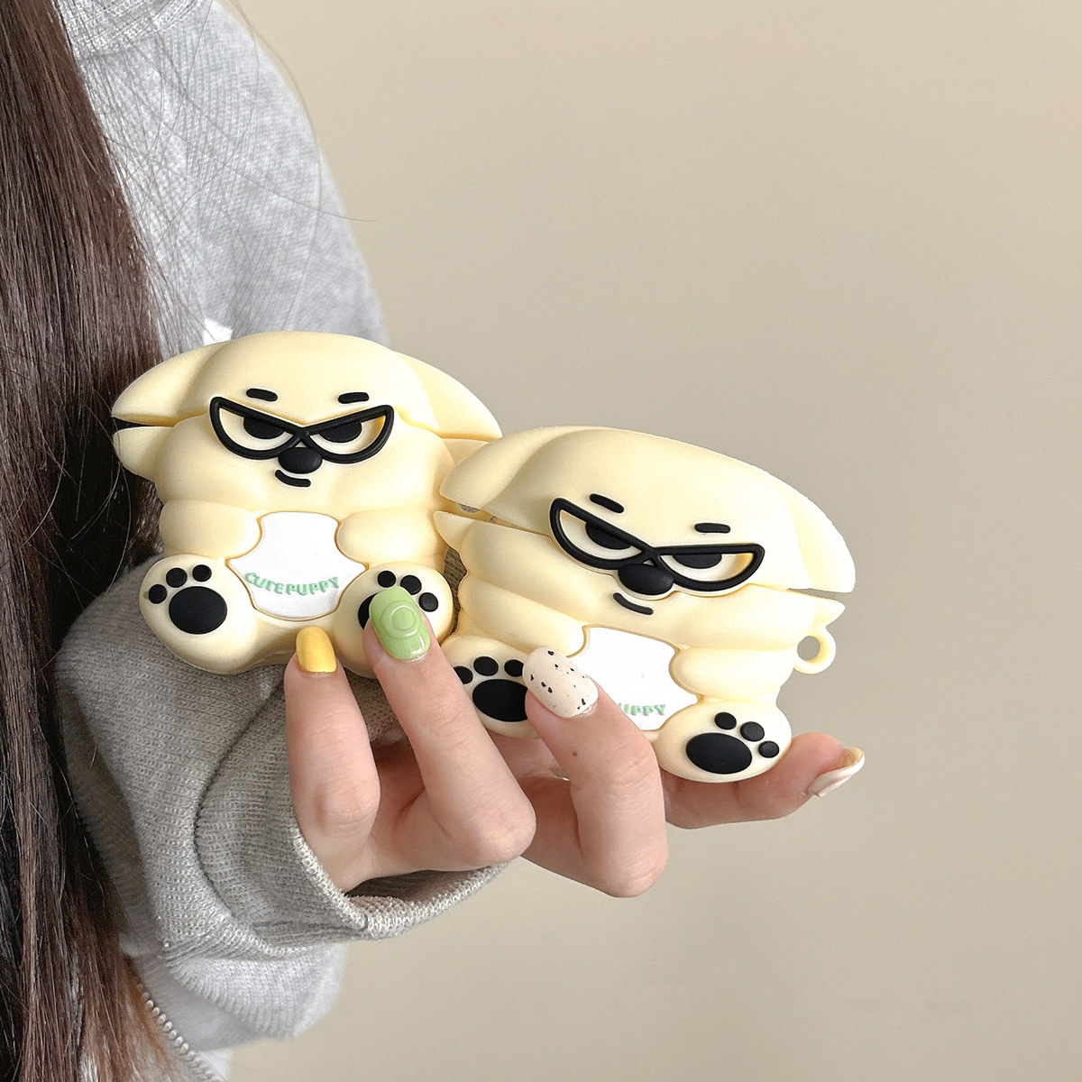 gafas cachorro airpodspro Apple 2 / 3 generación inalámbrica auriculares bluetooth estuche de dibujos animados cubierta de protección para el estómago