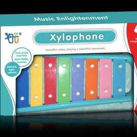 敲琴木琴八音琴早教教具xylophone 扬琴两款包装工厂价儿童琴音乐
