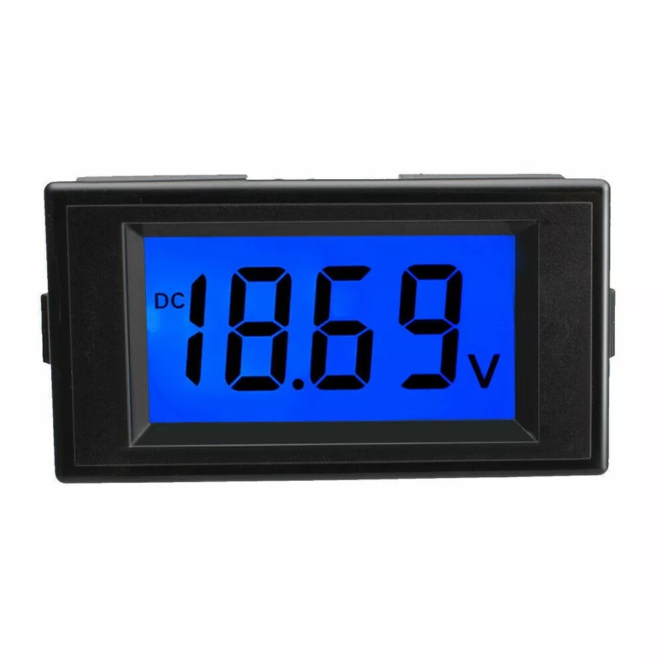 D69-131直流电压表12V24V汽车电瓶电动叉车LCD高清背光D85-131