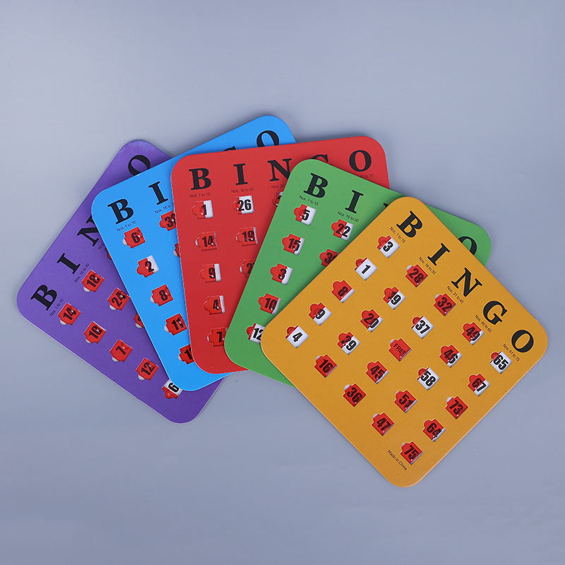 Bingo Game Card Logical Thinking Ability Game Draw Card Bingo Board Game Paper Card Game