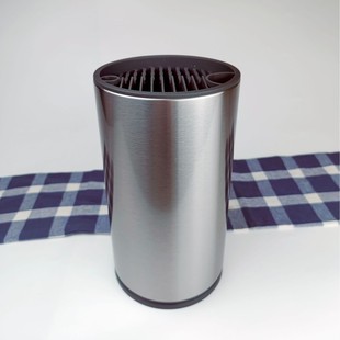 Round Creative 430 Stainless Steel Knife Holder Kitchen Supplies Free Knife Barrel Knife Holder Spot Wholesale