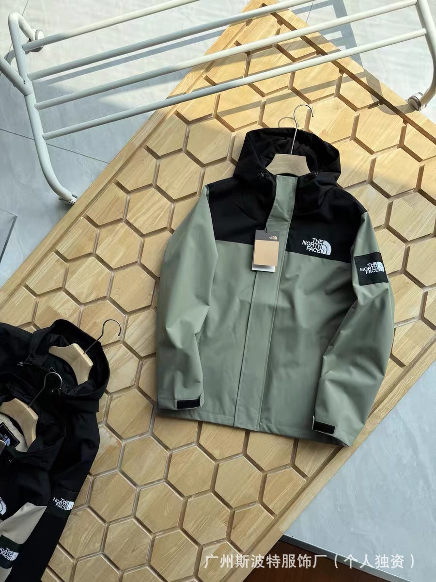 Cross-Border Export Spring, Autumn and Winter Tnf Jacket Hooded Light Jacket Embroidered North Face Outdoor Jacket Waterproof 198 2