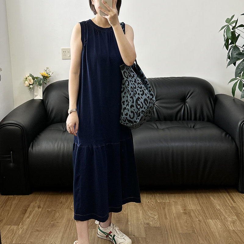 Japanese-Style Niche Designer R Series Minimalist Fashionable Artistic Youthful Sleeveless Dress 023
