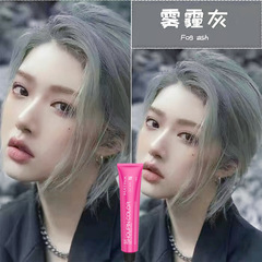 Haze Grey Hair Dye 2022 New Trend Color DIY At-Home Hair Dye Cream Iris Blue Black Cover Gray Hair