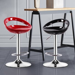 Bar Chair Modern Simple Rotating High Stool Home Backrest Bar Chair Cashier Lift Light Luxury Bar Stool