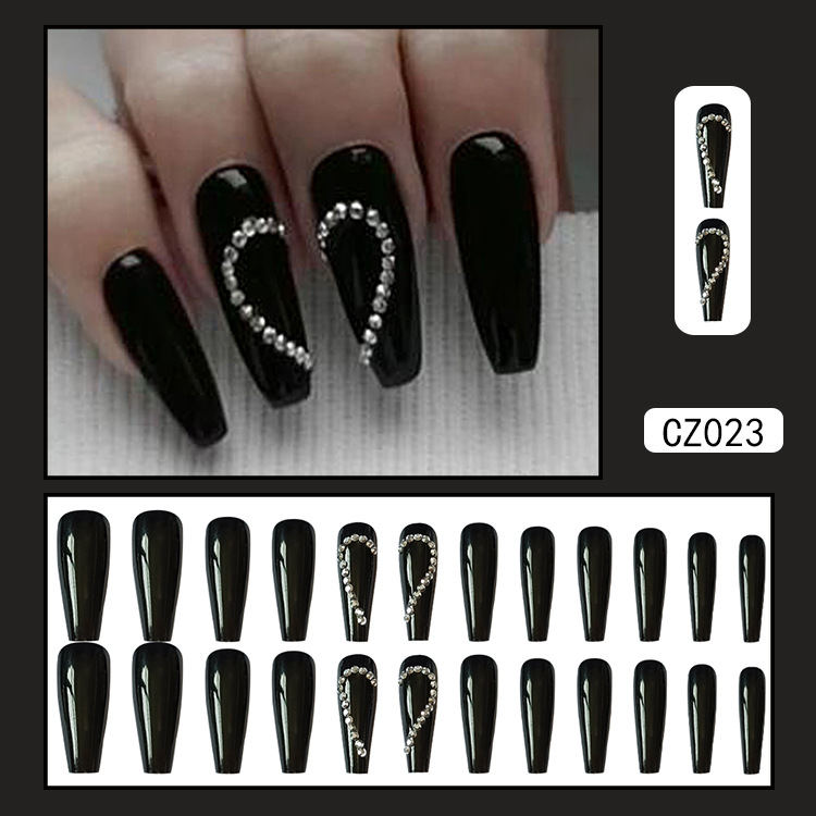 Promoción de tiempo limitado transfronteriza parches de uñas simples chicas calientes parches de uñas falsas al por mayor comercio exterior desgaste parches de uñas image 14